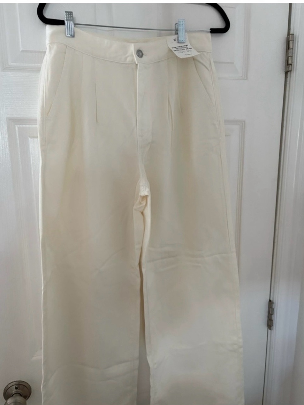 Madewell Cream Wide-Leg Pants
Size: 28
